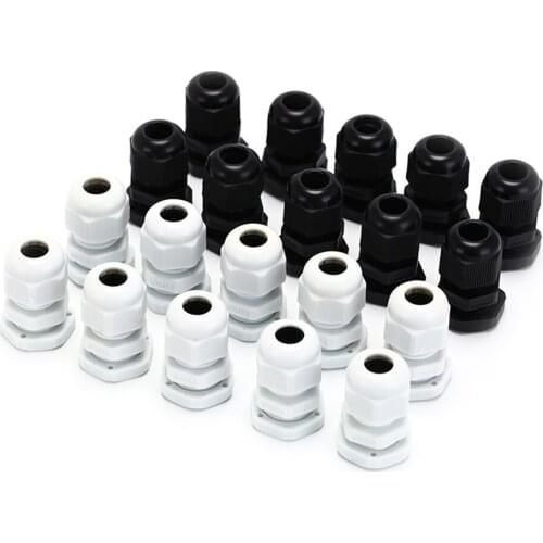 Wholesale Great 10pcs/lot IP68 M16 X 1.5 Cable CE Waterproof Nylon Plastic Cable Gland Connector