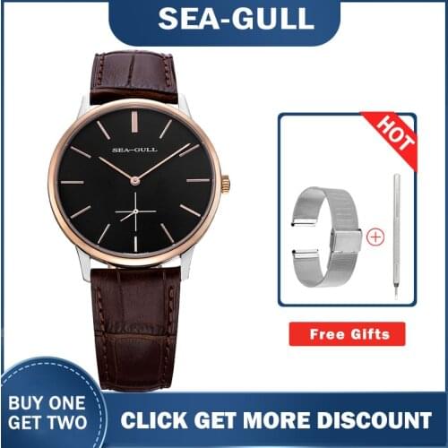 Seagull watches 519.612 Ultra Thin 8mm Hand Wind Mens Watches high quality top brand wrist watch for men