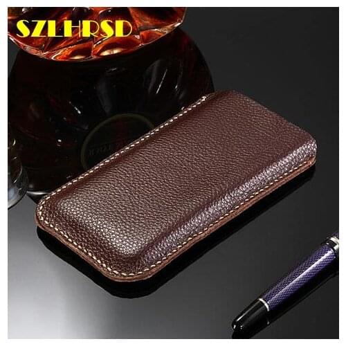For ZTE Nubia Alpha Genuine Leather phone bags For ZTE Blade V10 Cases Flip cover slim pouch stitch sleeve for ZTE Nubia Mini 5G