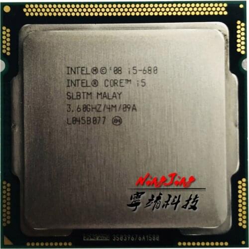 Intel Core i5-680 i5 680 3.6 GHz Dual-Core CPU Processor 4M 73W LGA 1156