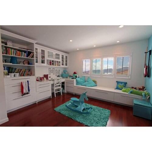 Custom Basswood Plantation Shutters Wooden Blinds Solid Wood Shutter Louvers PS277