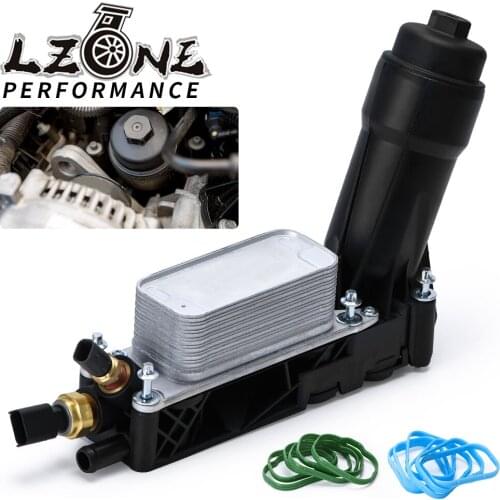 Engine Oil Cooler & Filter Housing Adapter Kit With Sensors Gaskets For Jeep Dodge Chrysler 11-13 3.6L V6 5184294AE Aluminum