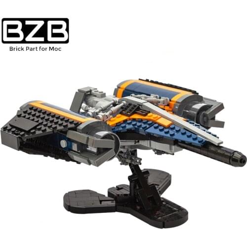 BZB MOC Star Trek Series "Destiny" Jumping Spaceship Creative Airship Building Block Model Kids Boys DIYs Toy Birthday Best Gift