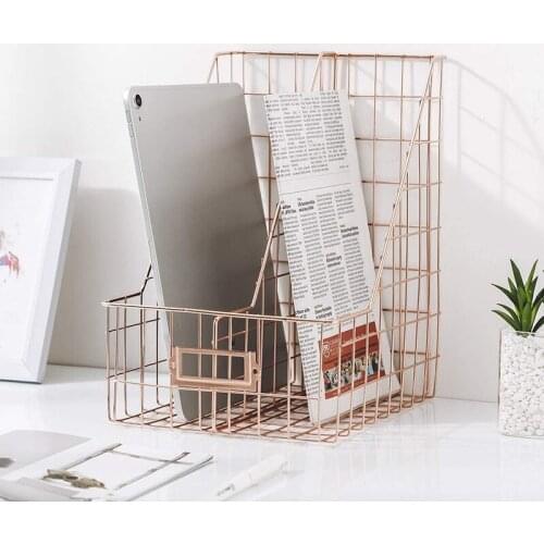 Creative Desktop Book File Shelf Magazines Holder Desktop Document Storage Rack Organizer