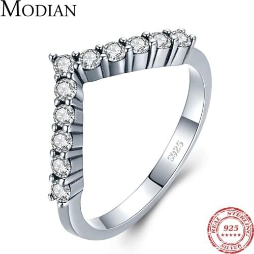 Modian Vintage Arrow Ring Real 925 Sterling Silver Fashion Stackable Exquisite Finger Rings For Women Fine Jewelry GIFT Anillo