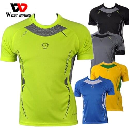 WEST BIKING MTB Shirt Bicycle Cycling Jersey Sport Quick Dry T-shirt For Man Coleto Ciclismo Mens Shirt MTB