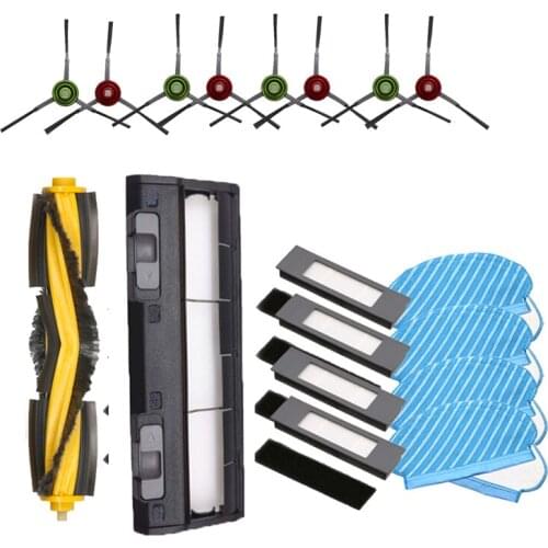 Replacement Part Kit for Ecovacs Deebot OZMO 920 950 Robot Vacuum Cleaner Accessories Fliters Roller Brush Dust Bags
