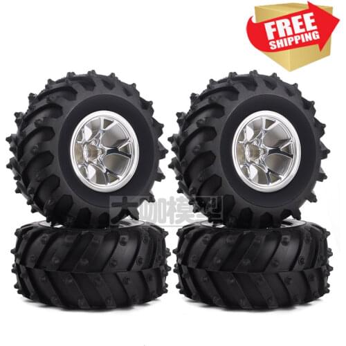 Radio control RC 1/10 0ffroad monster truck tire wheel rim for trax HPI HSP upgrade parts