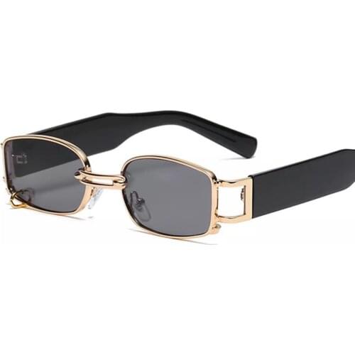 New Punk Sunglasses Men Women Retro Square Steampunk Sunglasses Brand Designer Circle Sun Glasses Vintage Metal Frame Eyewear