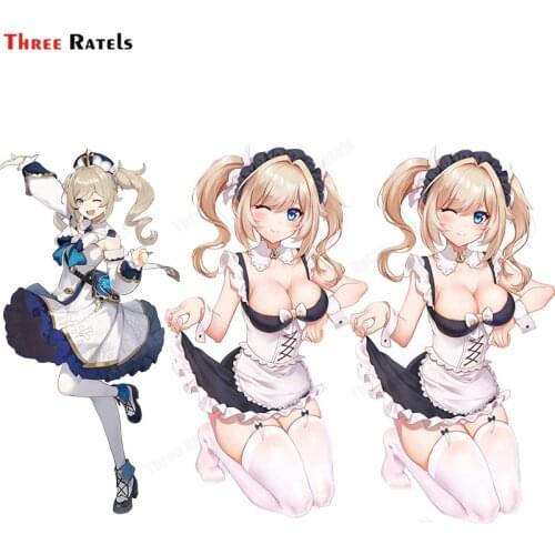 Three Ratels A456 Barbara Genshin Impact Computer Laptop Skin Phone Cove Decor Decal Girls Favorite Anime Cartoon Characters