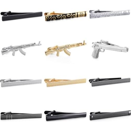XKZM 14 Styles Formal Mens Necktie Tie Clip Pin Laser Engraving Clasp Tie Bar Wedding Slim Tie Clips For Men Suits Accessories