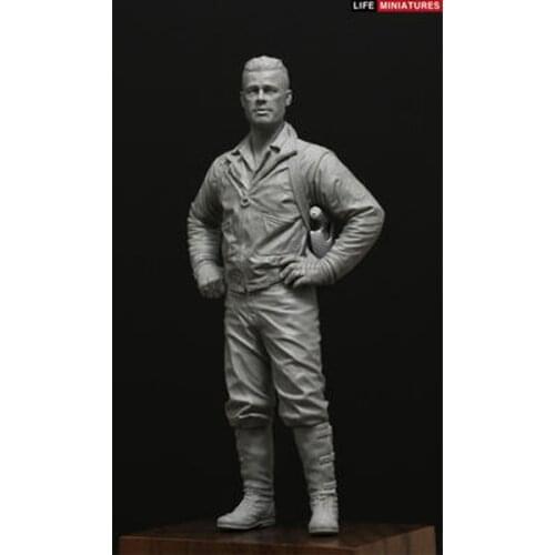 1/16 120mm War Daddy, WW2 US Tank Commander Resin kit Figure GK Movie role Uncoated No colour