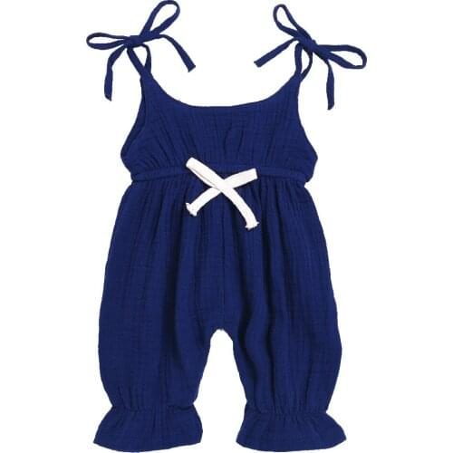 2019 Spring and Summer pure color children outwear clothing mother baby boy girl cotton clothes sleeveless outfits