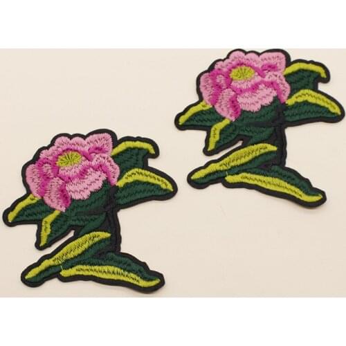 50pcs/Lot Embroidery Patches Letters Clothing Decoration Accessories Exquisite Flowers Diy Iron Heat Transfer Applique