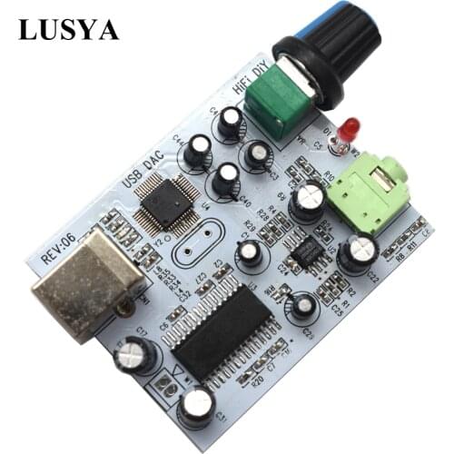 Lusya CM108 + TDA1305T + TDA1308 Audio Card IIS/I2S To 3.5mm Output USB Amp USB DAC Decoder A1-009