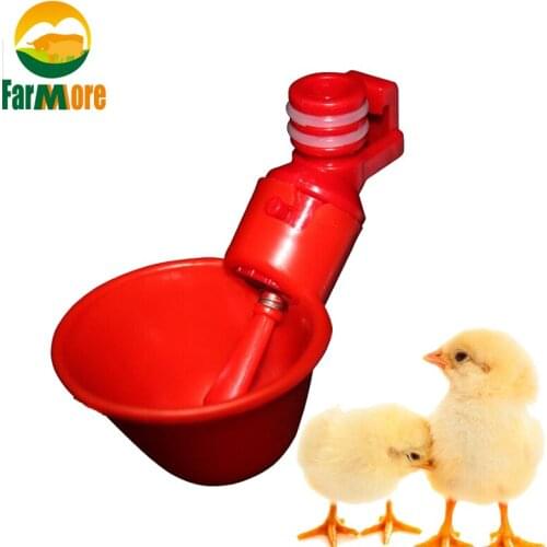 10 PCS NEW Automatic Chicken Drinking Cups Chicken Waterer Bowl with nipple Chicken Drinker for Poultry Pigeon Quail