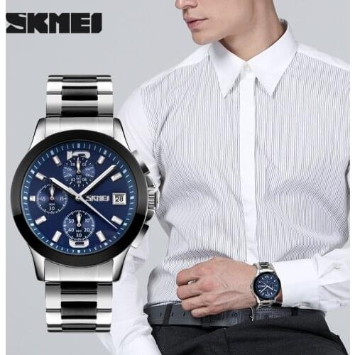 SKMEI Brand Men Dress Watches Top Brand Luxury Multifunction Sports Quartz Watch Waterproof Clock Men Relogio Masculino