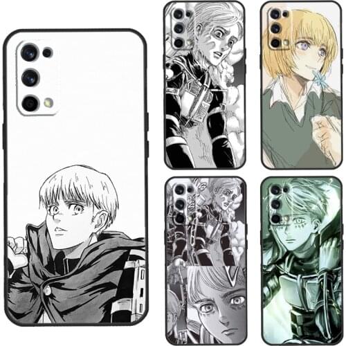 Armin Arlert Attack on Titan Case For Realme C3 Q2 6 7 Pro X50 X7 Pro Cover For OnePlus 7T 8T 6 6T Nord 7 8 Pro Coque