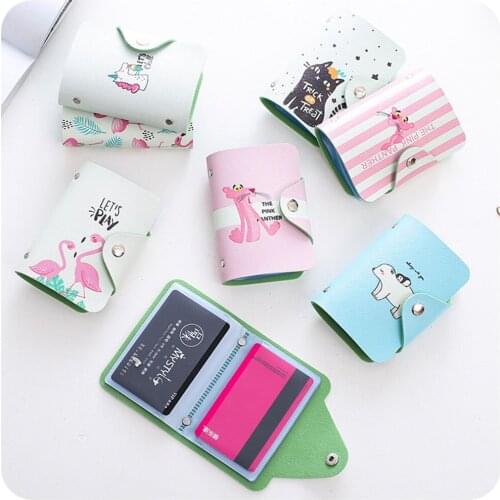 Card Case Business Card Holder Men Women Credit Passport Card Bag ID Passport Card Wallet Fashion Function 20 Bits PU Leather