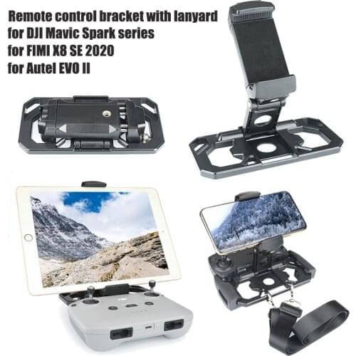 Remote Control Tablet Phone Holder Foldable Bracket with Lanyard for Mavic Air 2 Mini 2 Pro Spark FIMI X8 SE Drone Accessories