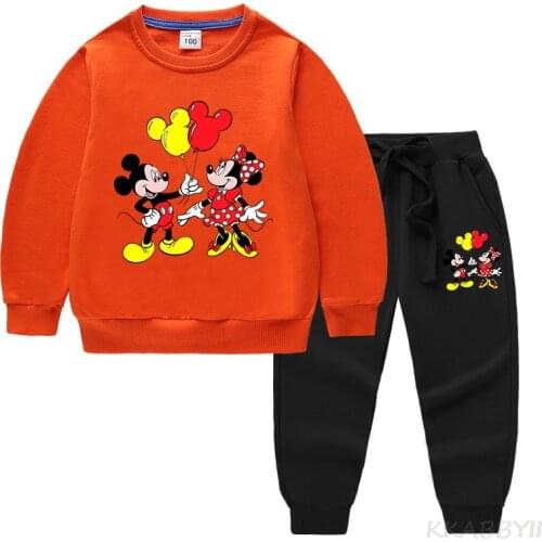 Disney Game Autumn Fashion Baby Girl Clothes Cotton Long Sleeve +Pants 2pcs Kids Tracksuit Baby Boy Clothing Set 2-16Y