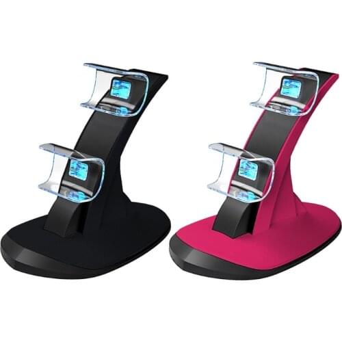 Dualsense Dock Cradle Charging Station Compatible w/ PS5 Wireless Controller Dual Charger With Led Indicator USB Charge