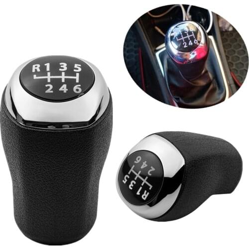 Chrome / Matte Gear Shift Knob Lever Shifter Handball Stick Pen Handle Head For Hyundai Elantra GT Accent Solaris Avante MD I30