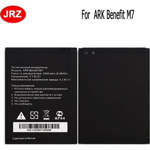 JRZ For ARK Benefit M7 Phone Battery For ARK Benefit M7 2400mAh Hight Capacity 3.7V Top Quality Replacement Batteries