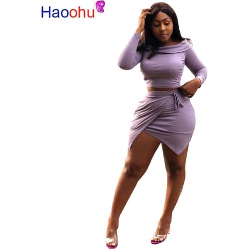 Sexy Two Piece Set 2 Piece Set Women Two Piece Outfits Crop Top And Skirt Set Bodycon Matching Sets Summer Clothes