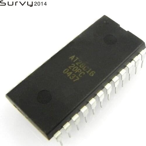 1/5PCS AT28C16-20PC AT28C16 20PC 28C16 8K x 8 EEPROM DIP-24 diy electronics