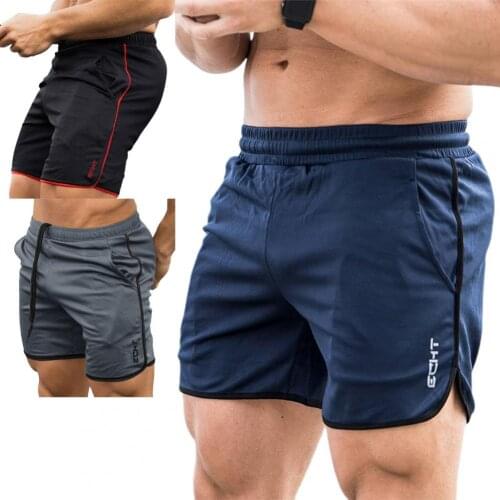 Men Short Pants Fashion Short Breathable Polyester Quick Dry Sports Shorts for Running шорты мужские Summer 2021