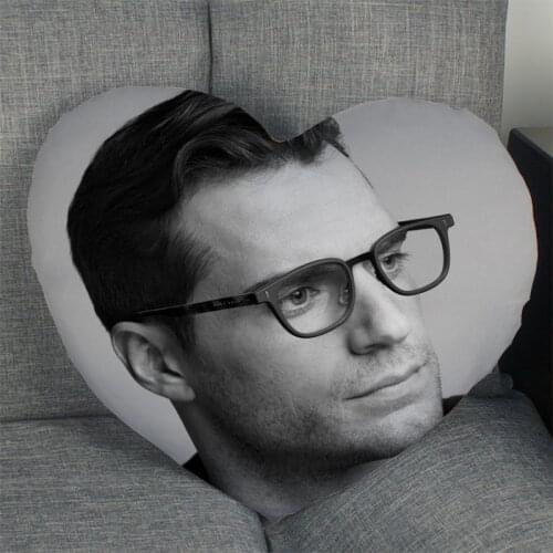 Henry Cavill Pillow Slips Heart Shape Pillow Covers Bedding Comfortable Cushion/Sofa/Home/Car High Quality Pillow Cases