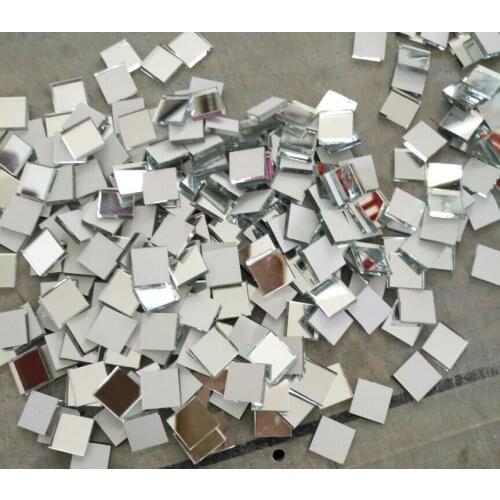 1x1cm Small Glass Square Craft Mirrors Bulk 200 Pieces Mosaic Tiles