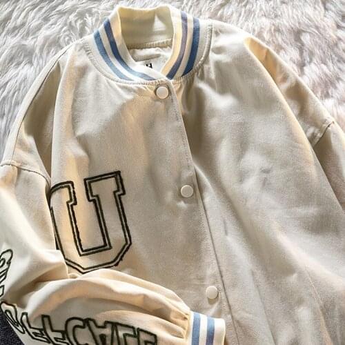 Women coat Vintage Embroidered Jacket Womens spring and autumn thin chessboard Plaid cardigan work clothes baseball suit