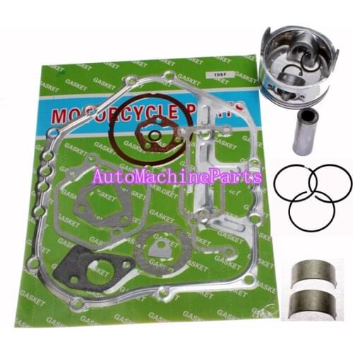 Piston & Gaskets & Bearing For Yanmar Diesel Engine & Generator L100 186F 10HP