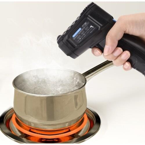 PT380 Industrial Pyrometer Laser Termometer Digital Infrared Thermometer Professional Non-contact Temperature Meter Household