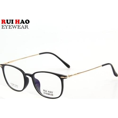 Retro Eyeglasses Frame Super Light ULTEM Optical Glasses Prescription Spectacles Frame Rui Hao Eyewear 17037