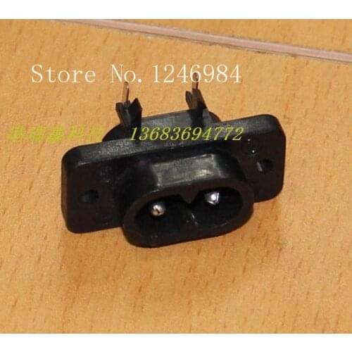 [SA]AC outlet AC outlet small curved legs welded plate horoscopes seat belt ear two -phase connector socket SO-222--100PCS/LOT