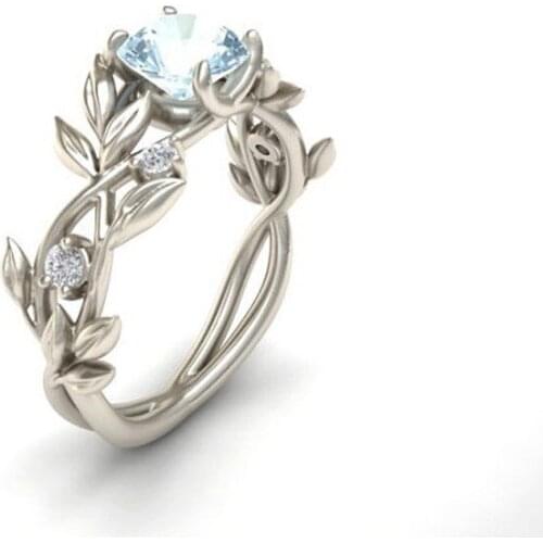 Stylish Fashion Women Hot Flowers Finger Alloy Rings For Women Crystal Middle Ring Fashion Jewelry