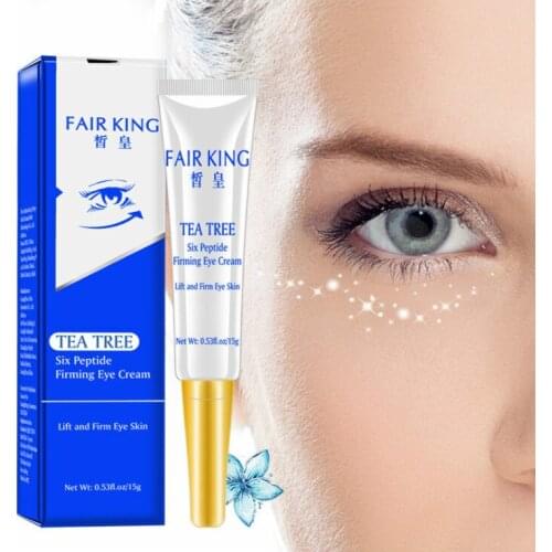 Tea tree hexapeptide firming eye cream, brighten eyes, fine lines, eliminate dark circles and eye bags, oily papules 15g