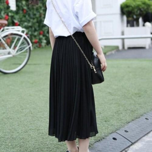 3-14 Y 2018 Spring Fall Summer Childrens Clothes Toddler Teen Tutu Skirt Girls Skirts Black White Chiffon Pleated Skirt JW3586