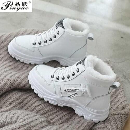 Women Winter Snow Boots New Fashion Style High-top Shoes Casual Woman Waterproof Warm Woman Female High Quality White shoes