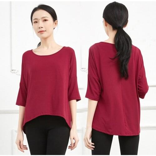 Adult Loose Modal Modern Oriental Latin Belly Dance Top T Shirt Costume for Women Bellydance Dancing Clothes Dance Wear Clothing