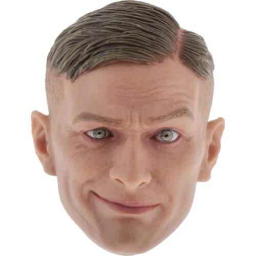 1/6 Vivid Male Head Sculpt Carved Expression Doll Head for , 12 inch Figure Body Model