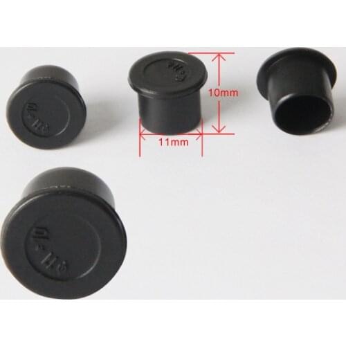 YILONG 1000pcs 11*10mm Black Plastic Disposable Tattoo Ink Holder Cups Pigment Supplies Permanent Makeup