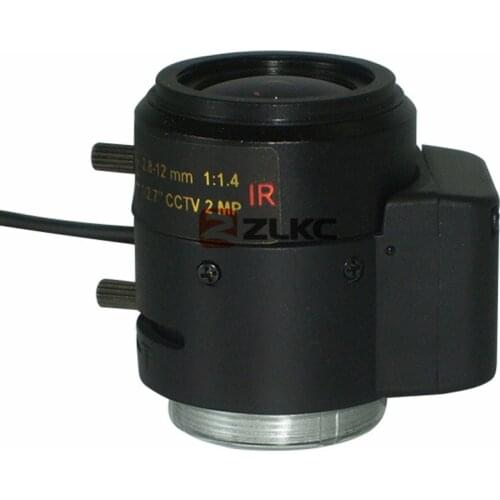 2.0megapixel CCTV lens Auto Iris 2.8-12mm varifocal IR metal CS lens with Japan motor, F1.4, manual focus&zoomLow distortion