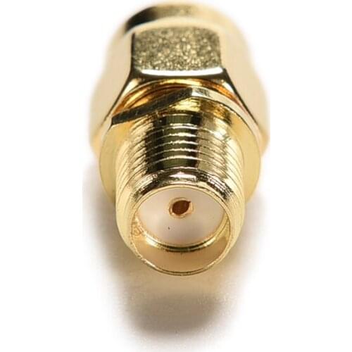 2PCS RP-SMA Male Plug to RP-SMA Female RF Coax Adapter convertor Connector Straight goldplated