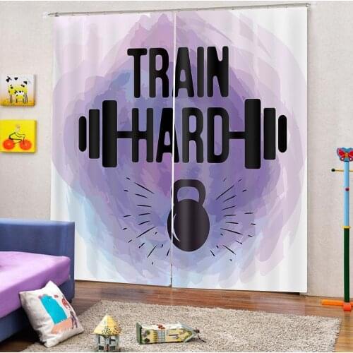 3D Curtain photo custom size Letter curtain for living room blackout window curtain home drapes