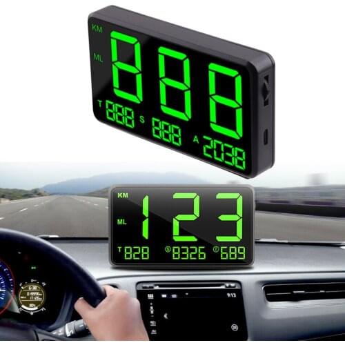 50-120mA GPS Speedometer MPH HUD KM/h Over Speed Warning Digital Display Universal for All Cars Trucks Motorcycles