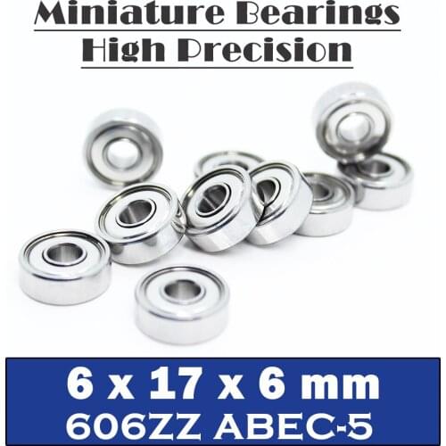 606ZZ Bearing ABEC-5 10PCS 6x17x6 mm Miniature 606Z Ball Bearings 606 ZZ EMQ Grade Z3 V3 For Makefr RS CNC 32 Tutors